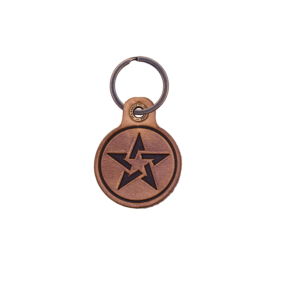 Staccato Leather Keychain
